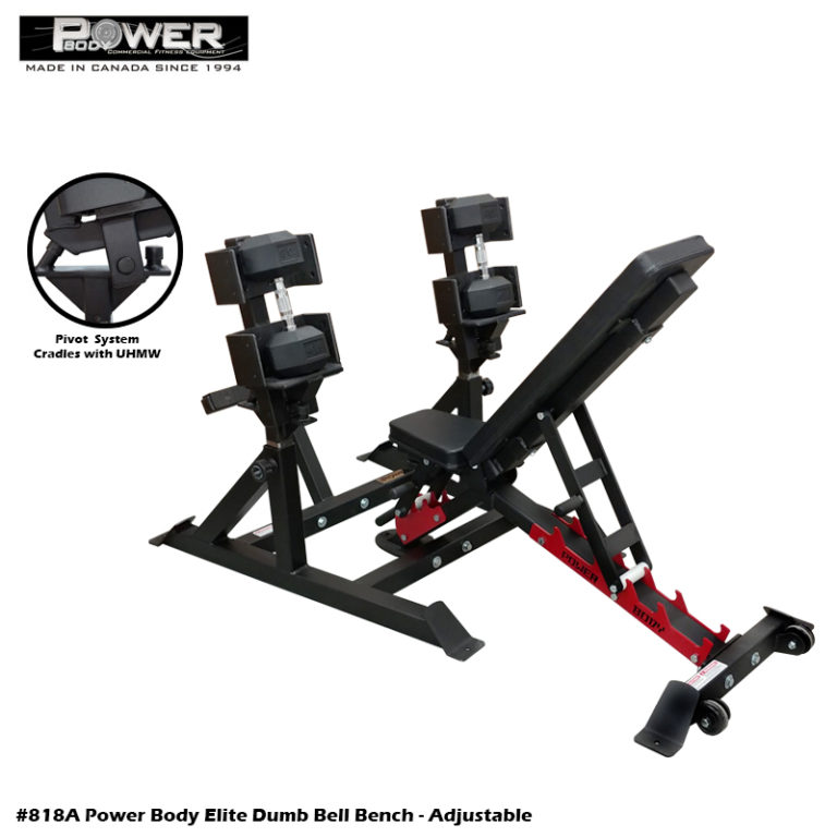 818a Power Body Elite Dumbbell Bench Power Body Fitness Inc 0655