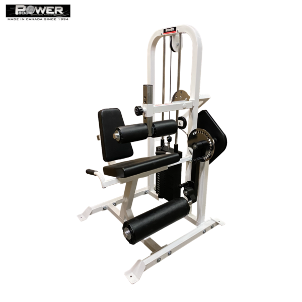 #1800 Power Body Leg Extension Curl in White